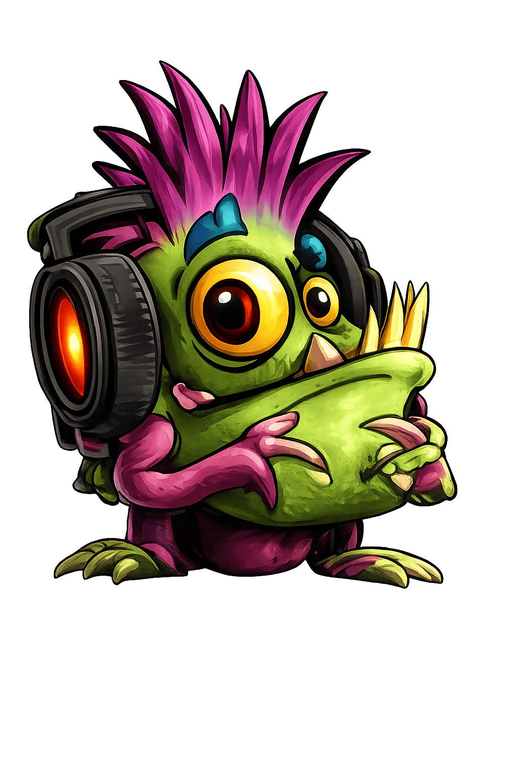 Monsterous Radio monster mascot